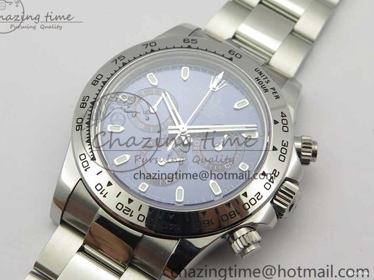 MiroTime 0328 Daytona 116509 SS Noob 1:1 Best Edition 904L SS Case and Bracelet Blue Dial SA4130 V AllSeason 3180